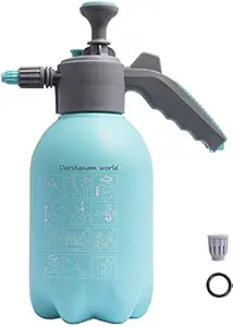 DARSHANAM WORLD Garden Pump Pressure 2.2 L Capacity Water Mist Spray Bottle for Herbicides, Pesticides, Fertilizers, Plants, Flowers - Blue