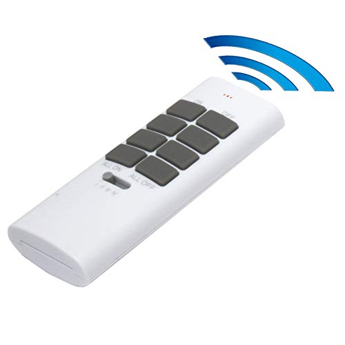 solidBASIC - Funk Fernbedienung Funk-Steckdosen Set Schalter 4-Kanal Plug & Play - WEIß