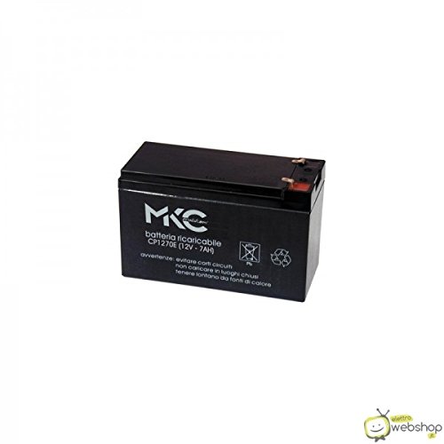 BATTERIA A SECCO AL PIOMBO 12V 7A MKC SENZA MANUTENZIONE