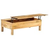 Esta mesa de madera maciza traerá un toque de encanto rústico a su decoración interior.