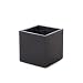 Produktbild Pflanzkübel Blumenweide Square schwarz 28x28x28cm | Blumenkübel | fiberglas | wetterfestes, formschönes Pflanzgefäß