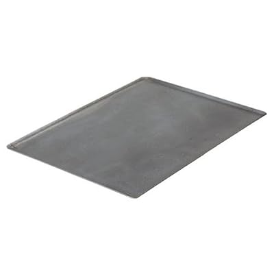De Buyer 5363.40 Plaque Rectangulaire - Bords Pincés - Tôle d'Acier Noire - 40 x 30 cm