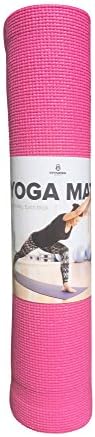 Fitness Guru Non-Slip Yoga Mat ✮ Extra Thick 1/4"(7mm) ✮ Eco-Friendly Yoga Mat with Carrier Strap &amp; Yoga Bag ✮ Best Exercise Mat for Home and Travel ✮ Extra Long 75"(190cm) ✮ 100% Money Back Guarantee