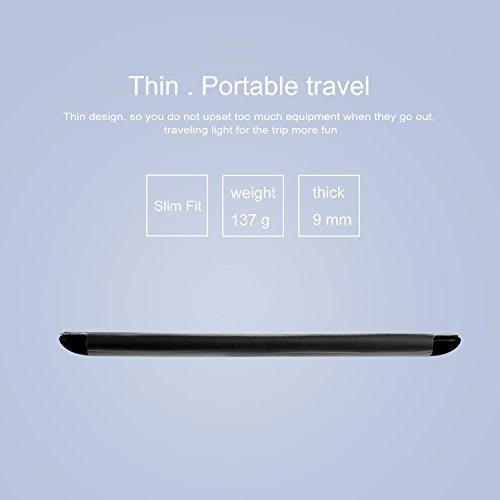 Hülle für iPad 2 / iPad 3 / iPad 4 CICMOD® Smartcover Case Tasche Schutzhülle Etui Auto Aufwachen/Schlaf Funktion mit Multi Ständer und Anti-Stoß weiche TPU Rückseite (Schwarz) - 6