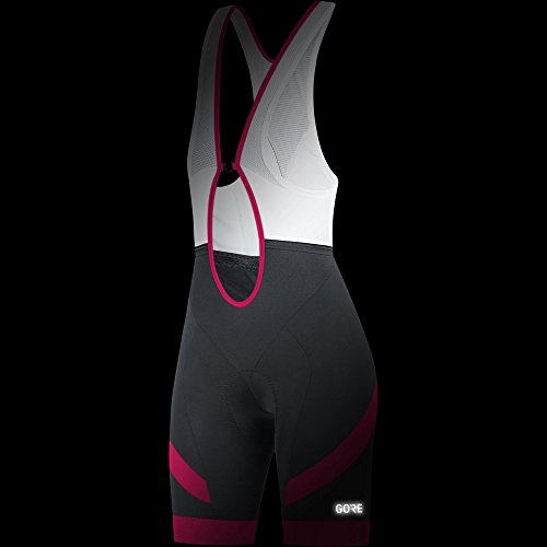 Gore Wear C5 Pantalón Corto Tirantes, Mujer, Negro (Rosa), 38 - Gore