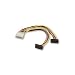 Produktbild Lindy 10 Stück Kabel Adapter Interne Molex M auf 2 x SATA 15pins F, Winkel, 0,15 m