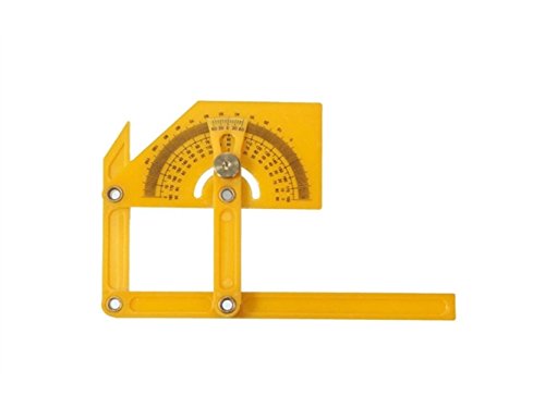 Perfect for Gift Angle Engineer Protractor Finder Measure Arm Ruler Gauge Tool (Yellow) Cute Looking
