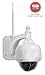 Produktbild FDT Externe PTZ (4x optische Zoom) HD 960p Außenkamera WiFi IP Kamera (1,3 Megapixel), IP65 wetterfeste, Wireless Überwachungskamera FD7903 (weiß), Pan / Tilt / Zoom, Nachtsicht - 65ft (20 Meter) mit 32GB SD-Karte