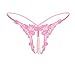 Produktbild feiXIANG Frauen String - Tanga Slip wenig Taille unterwäsche Damen Slip (Freie Größe, Z/Rosa)