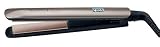 plancha keratin protect con revestimiento de cerámica avanzada con queratina y aceite de almendras Placas flotantes para uniformizar la presión sobre el cabello