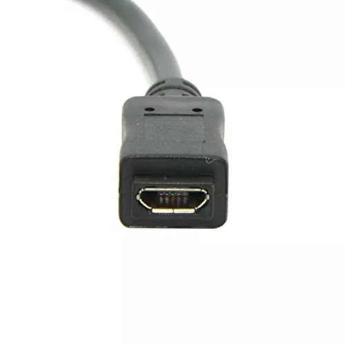 Goliton® Mikro USB 5PIN Female Head eiblicher Kopf auf Lötfreie Kabel DIY Kabel – Schwarz - 3
