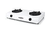 mercado libre cocinas electricas portatiles economicas Encendido piezo eléctrico Orbegozo fo 2600 Hornillo a Gas, Blanco, S