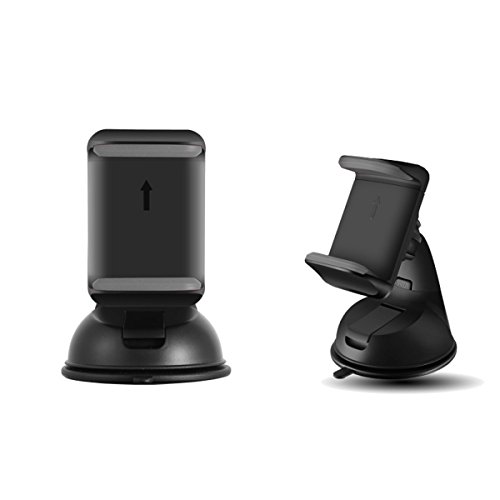 ORAELE KFZ PKW Auto Halterung fÃ¼r Smartphone Handy an Windschutzscheibe - Universal mit Kugelgelenk 360Â°drehbar Autohalterung Handyhalterung Armaturenbrett Windschutzscheibe Handyhalter Halter - Schwarz