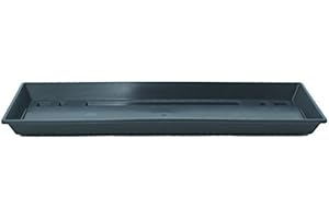 ‎MEINDEKOARTIKEL meindekoartikel Blumenkasten Untersetzer Standard aus Kunststoff - Verschiedene Größen und Farben (Breite ca. 100 cm, Anthrazit)