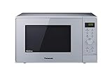 Panasonic NN-GD36H - Microondas con Grill (1000 W, 23 L, 6 niveles, Grill Cuarzo 1100 W, Plato Giratorio 285 mm, Control tácti L, 17 modos, Turbo Defrost, tecnología Inverter) Plata