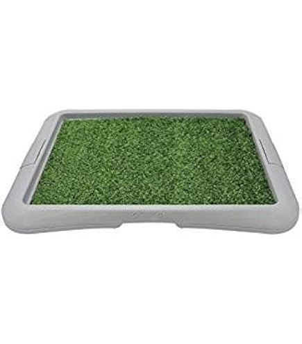 Tappetino Erba Artificiale Vasino Per Cani GoldOuya 50x60 Cm | Sistema Completo Con Vassoio | Per Cuccioli Interno/Esterno