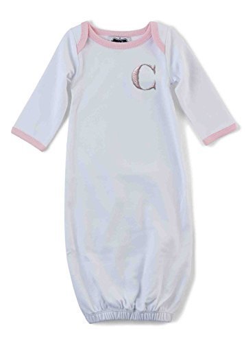 Mud Pie Baby Girl Initial [C] Sleep Gown 0-3M by Mud Pie