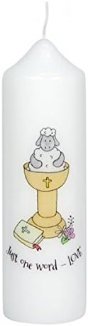 TLC Heavenly GiftsJust One Word - Love - Baptism Candle
