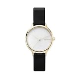 Skagen Damen Analog Quarz Uhr mit Leder Armband SKW2671