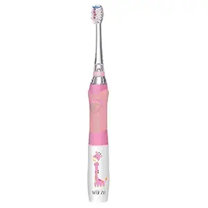 Wurze Kids Sonic Electric Toothbrush With Soft Dupont Bristles | Battery Powered With 24000 Strokes/min | 7 Led Colors, Waterproof Ipx7, 2 Min Timer | for Children, Boys and Girls (Wz-2003)