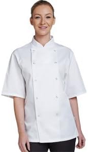 Denny's AFD Brand Special Value chef Jacket Short Sleeve White (4XL- fit chest 60/62" 151-156cms)