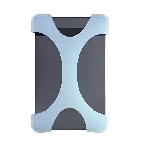 GLOTRENDS X-Form Stoßfest Festplatte HDD Silikon Case Cover Schutzfolie für Seagate Backup Plus Externe Festplatte, Toshiba Canvio Basics, Canvio Slim II Tragbare 6,3 cm externen Festplatte (Weiß)