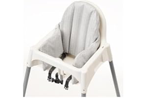 EVERESTBEAUTY High Chair Seat Covers Compatible for IKEA Antilop Highchair,Forest Pattern Foldable Baby Highchair Cover for Antilop Child Chair (Gray Cushion)