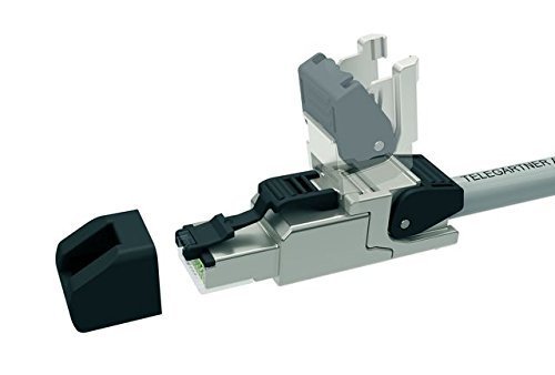 Telegärtner J00026A2000 RJ45-Steckverbinder MFP8 T568 A ISO/IEC Cat.6A (4 Stecker + 1 Cutter) - 2