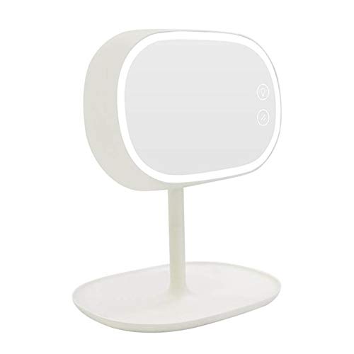 Preisvergleich Produktbild KEOA Wiederaufladbare LED-MakeupSpiegelleuchte, Kosmetikspiegel mit LED Licht Table Lampenfunktion Three-In-One Make-Up-Spiegel Table Lampe Lampe,White