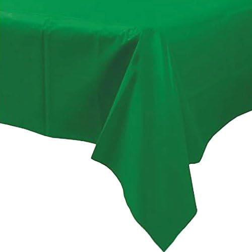 3 X Festive Green Plastic Party Table Cover 54x108 Inch