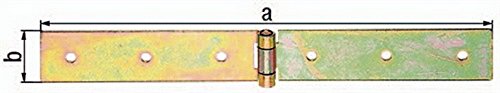 Preisvergleich Produktbild Kistenband 200x35mm Stahl roh galvanisch gelb verzinkt GAH