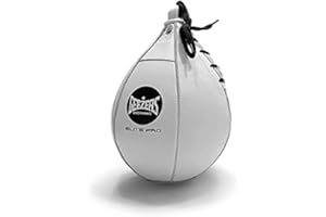 Geezers Boxing Elite Pro Speedball, Boxing Speed Bag for Training, Leather Punching Bag Speed Ball for Ceiling, Hanging Speed Balls