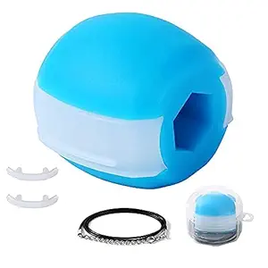 Portible Jawline Exerciser with 2 Biting Strips free Jaw Exerciser, Neck Exerciser, Jawline Exerciser, Look Younger (multi color,pack of 1)