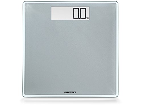 Leifheit Soehnle 63855 Digitale Personenwaage Style Sense Comfort 400, silver - 2