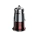 Price comparison product image DKEyinx Universal Dual USB Car Charger Adapter with LED, 2 Port 2.4A Smart Car-charger - Short Circuit, Over Voltage, Over Current Protection Chip, Heat Resistant-Flame Retardant, Grey