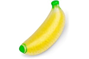 Tobar-Tobar-20233-Banane Anti Stress remplie de Petites Billes, 30233, Jaune