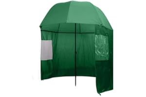 Wakects Angeln Schirm Seitenwand Schirmzelt wasserdicht verstellbar Fischerschirm für Angler mit Erdspieß