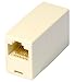 Produktbild World of Data RJ45 Netzwerk-Kupplung, Cat 5e/CAT6, gerade/gekreuzt, schwarz/weiß/beige, Patch, Ethernet, LAN CAT5e Crossed
