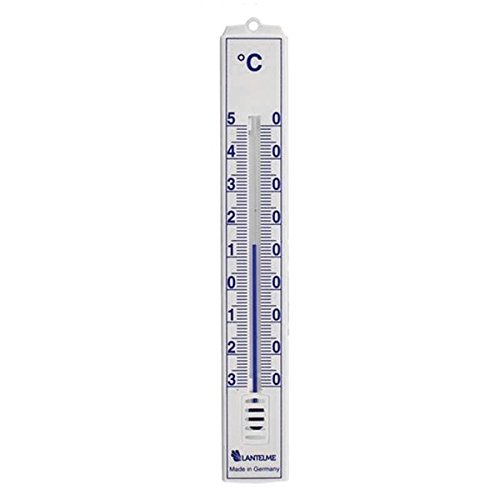 2 Stück Set mit 47 und 18 cm Außen – Garten – Haus – Wand Analog Kunststoff Thermometer schwarz und weiß . Gartenthermometer Deutsche Herstellung - 3