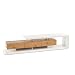 Produktbild Riess Ambiente Modernes TV-Lowboard EMELA 198cm Board in edelmatt weiß Schrank Asteiche massiv