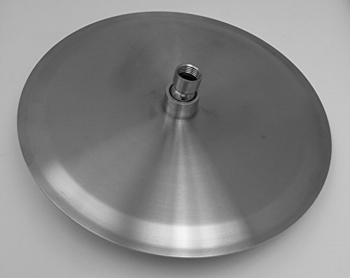 DeLanwa Edelstahl Regendusche Duschkopf Kopfbrause Durchmesser 300 mm, slim, gebürstet, 603055 - 2