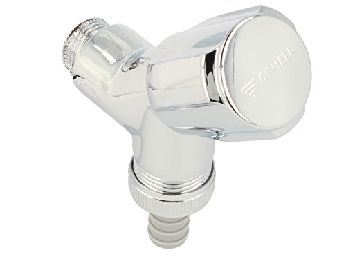 Schell 033860699 Geräteschrägsitzventil Comfort mit Rückflußverhinderer, 1/2 Zoll, chrom