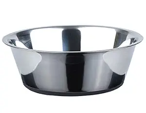Peggy 11 No Spill Non-Skid Stainless Steel Deep Dog Bowl 50 Oz (6 Cups)