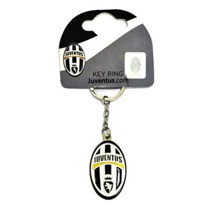 Preisvergleich Produktbild Official Football Merchandise Schlüsselanhänger-Metall-Logo, Verschiedene Fußballteams zur Auswahl alle Schlüsselanhänger Lieferung in offizieller Geschenkverpackung!, - Juventus FC