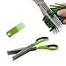 Gadget Bucket Multifunction 5 Blade Vegetable Stainless Steel Herbs Scissor with Blade Comb (Color may vary) RS.190.00