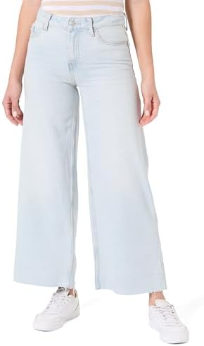 Tommy Hilfiger Donna Jeans Wide Leg Sky Vita Media, Bianco (Sky), 32W/24L