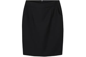 YM YOUMU Gonna a tubino da donna slim fit da ufficio con tasche sopra il ginocchio gonna da lavoro