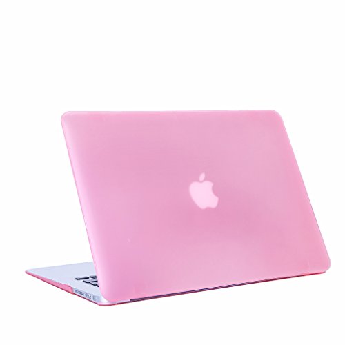MacBook White 13 Inch Hülle, DWaybox Frosted Rubberized Ultra Slim Hard Shell Hülle Schutzhülle für MacBook White 13-Inch A1342 / 207 / 516 (Light Pink) - 2