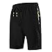 Produktbild Zarupeng Oversize Herren Schwarz Sportshorts Sommer Schnell Trocknende Joggings Training Shorts Weich Atmungsaktiv Kurze Hose