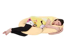 Momtobe Cotton And Fiber C Shape Maternity Pillow, Xl (Fuscia Pink, Mtbmatcc01)